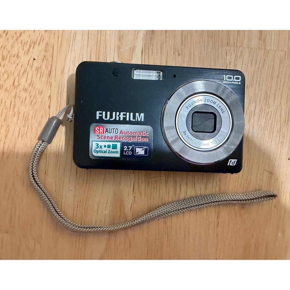 Fujifilm FinePix J20 Digital Camera Black 10.0MP 3x Optical Zoom 2.7" LCD Screen